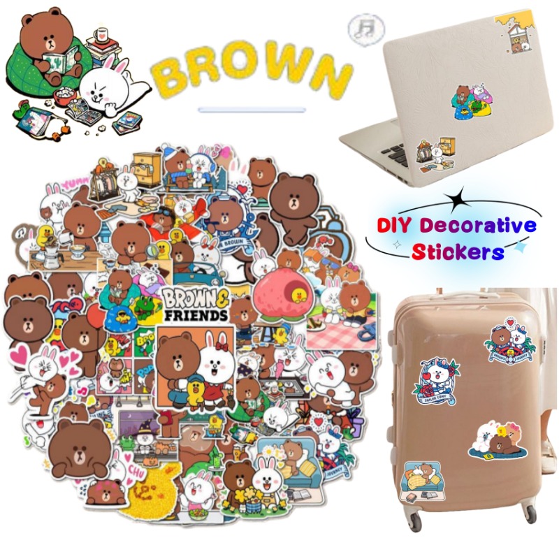 Luggage Cover Protector - Autocollants décoratifs de style anime LINE